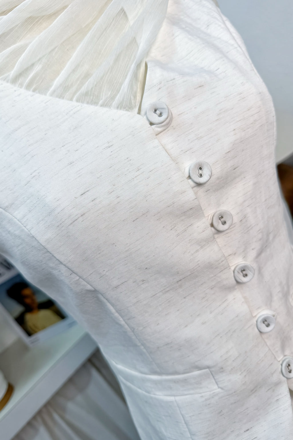 Mira Vest Top Linen Beige